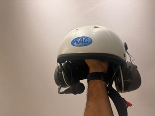 Casco paramotor NAC Intercom con intercomunicador