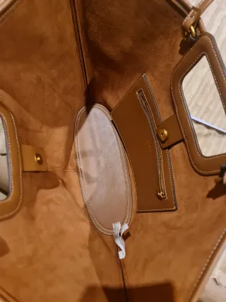 Bolso tote marrón Zara