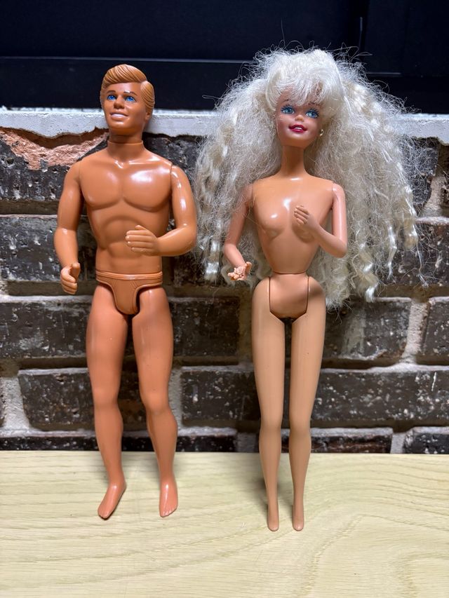 Lote Barbie (Mattel 1975) + Ken (Mattel 1988)