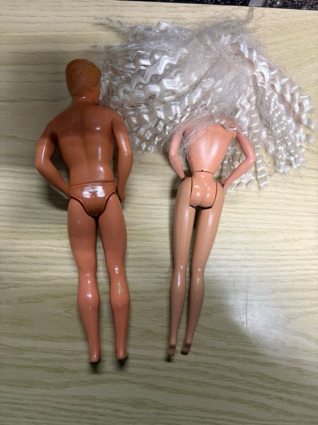 Lote Barbie (Mattel 1975) + Ken (Mattel 1988)