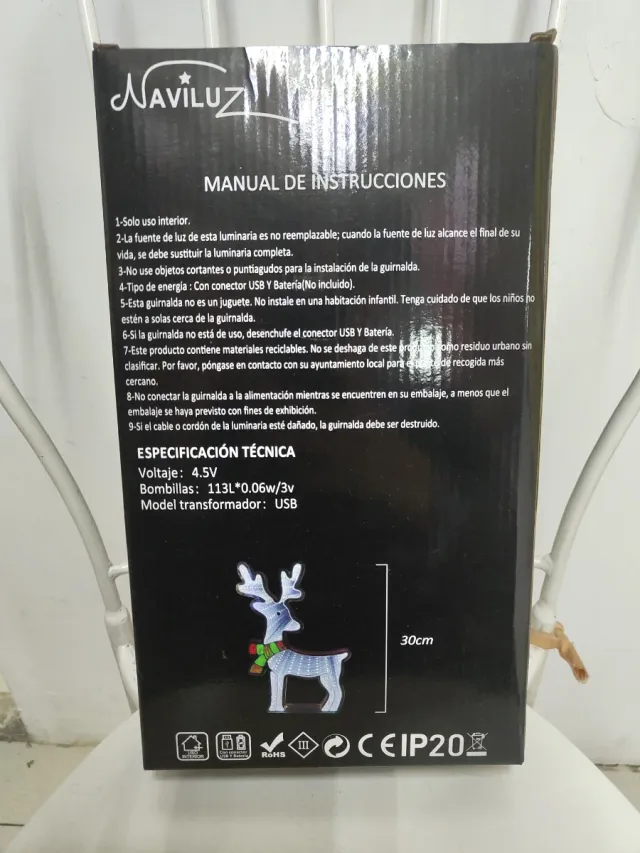 Decoración navideño luces infinitas