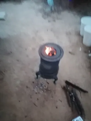 Estufa de hierro antigua VL