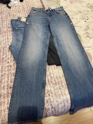 Lote Ropa Mujer Inditex: Chaleco y 3 Jeans T-32