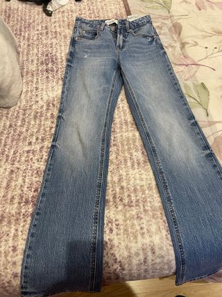 Lote Ropa Mujer Inditex: Chaleco y 3 Jeans T-32