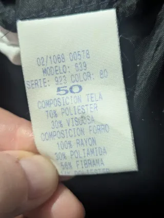 Traje de novio talla 50