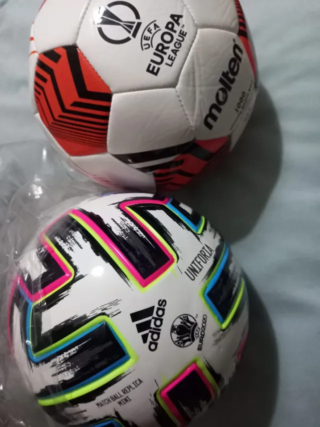 2 Balones Mini Uefa Europa League y Euro2020