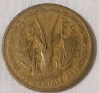 Lotto 7 monete africane secolo scorso