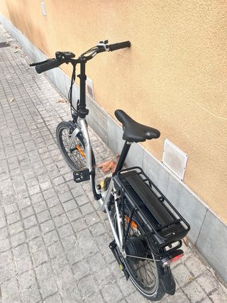 Bici Eléctrica Plegable Plata