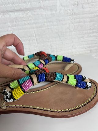 Sandalias MALIPARMI T.38 Étnicas Multicolor