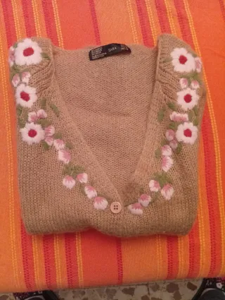 Rebeca Zara floral beige talla M