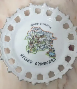 Plato Decorativo Recuerdo Andorra