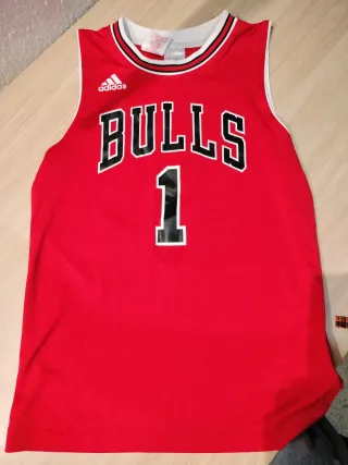 Camiseta Adidas Bulls 1 Roja