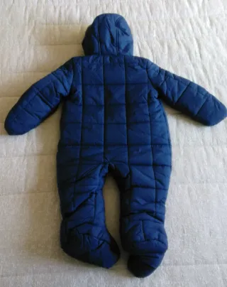 Mono de nieve azul para niño