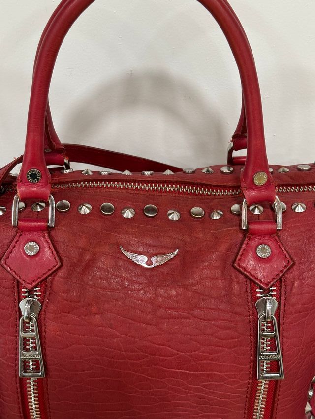 Borsa Zadig & Voltaire Rosso con Borchie