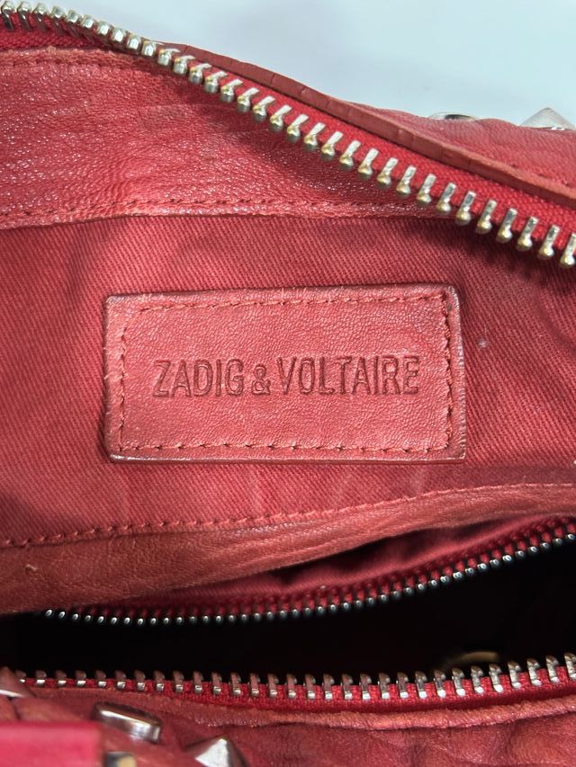 Borsa Zadig & Voltaire Rosso con Borchie