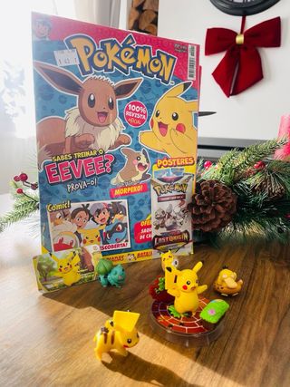 Revista Pokémon com Eevee e Pikachu