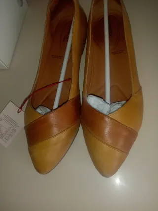 Bailarinas Pikolinos Marrón y Amarillo