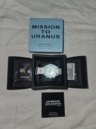 Orologio Bianco e Azzurro