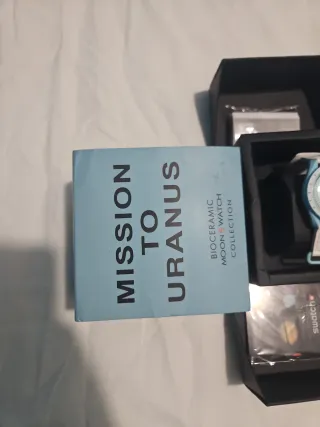 Orologio Bianco e Azzurro