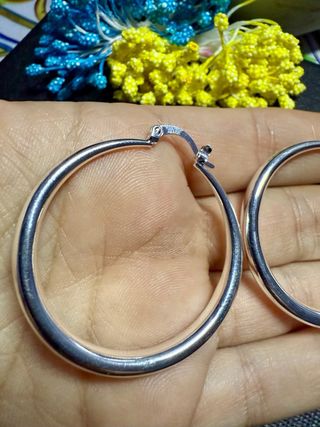 Pendientes Aro Plata 925