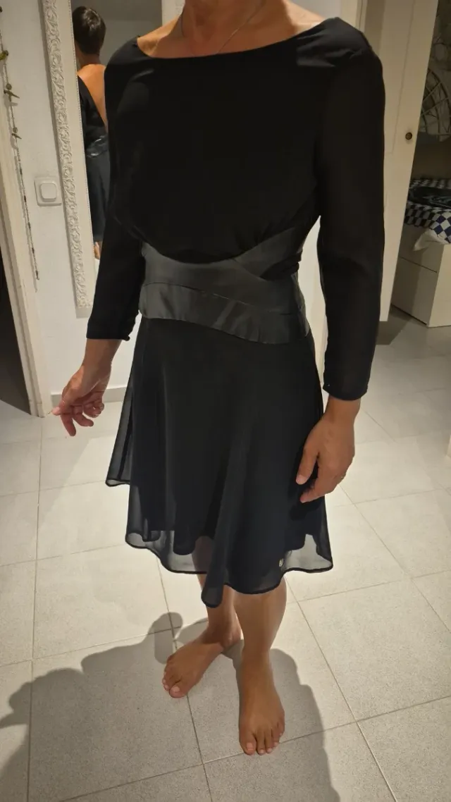 Vestido de gala negro