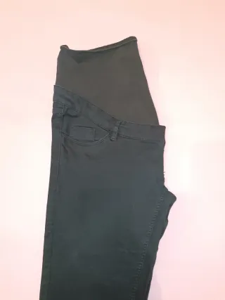Pantalón premamá vaquero negro
