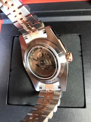 Seiko Mod - DateJust “Wimbledon” (Reloj Oro Rosa)