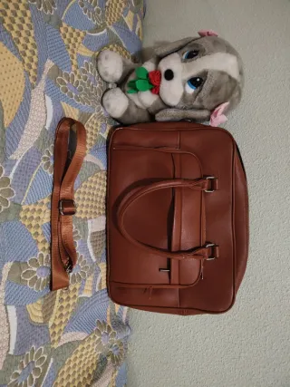 Maletín Marrón Naranja