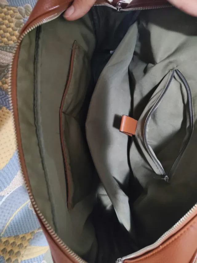 Maletín Marrón Naranja