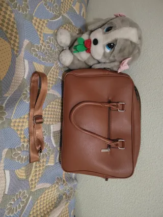 Maletín Marrón Naranja