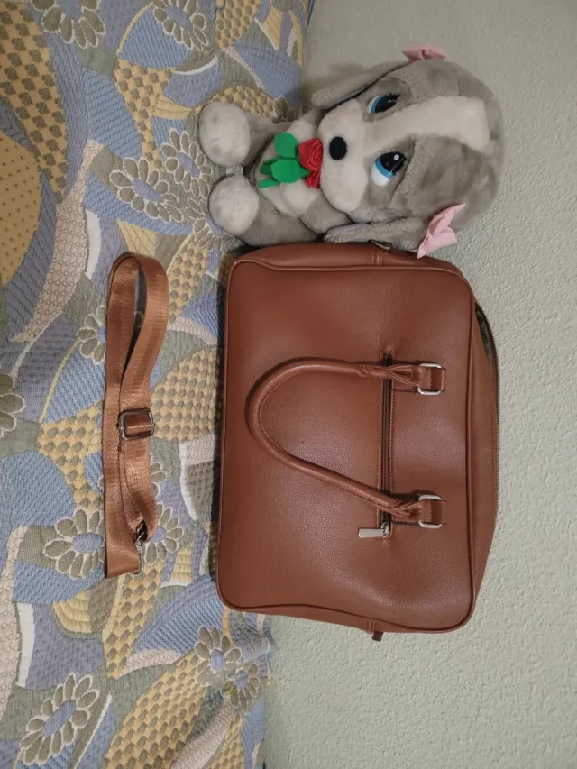 Maletín Marrón Naranja