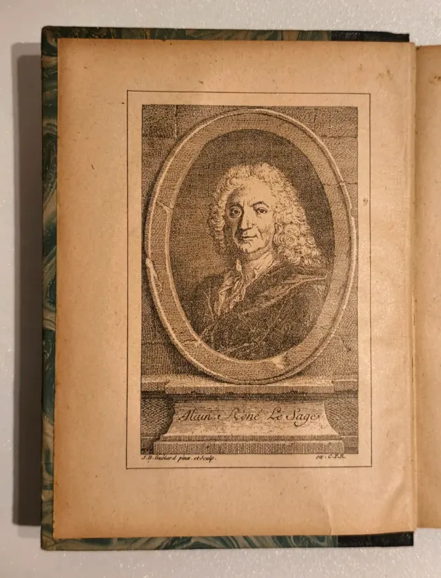 Libro antiguo. Obras de Lesage: Gil Blas de Santil