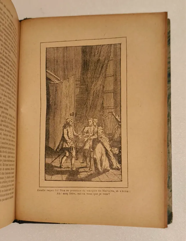 Libro antiguo. Obras de Lesage: Gil Blas de Santil