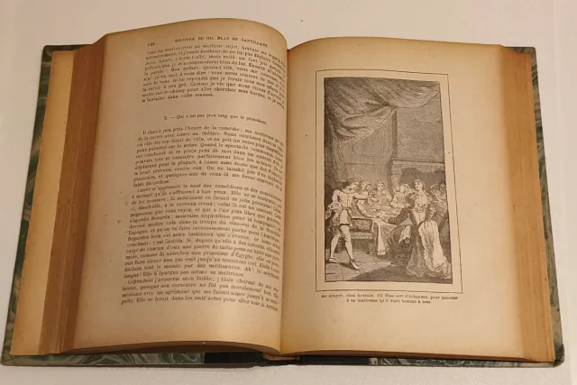 Libro antiguo. Obras de Lesage: Gil Blas de Santil