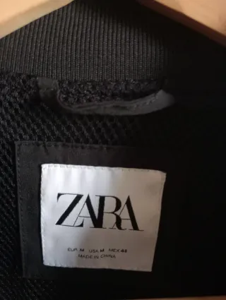 Chaqueta Bomber Zara Negra
