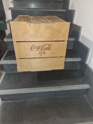 Cassa cassetta in legno coca cola cocacola life