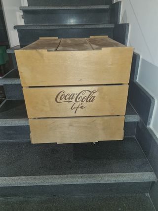 Cassa cassetta in legno coca cola cocacola life