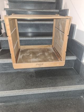 Cassa cassetta in legno coca cola cocacola life