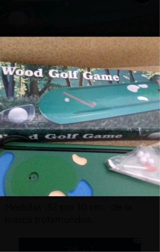 Juego de golf de mesa Wood Golf Game de madera.