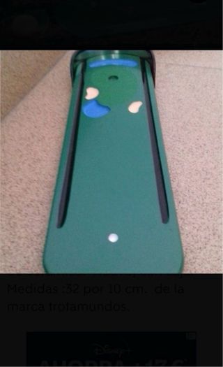 Juego de golf de mesa Wood Golf Game de madera.