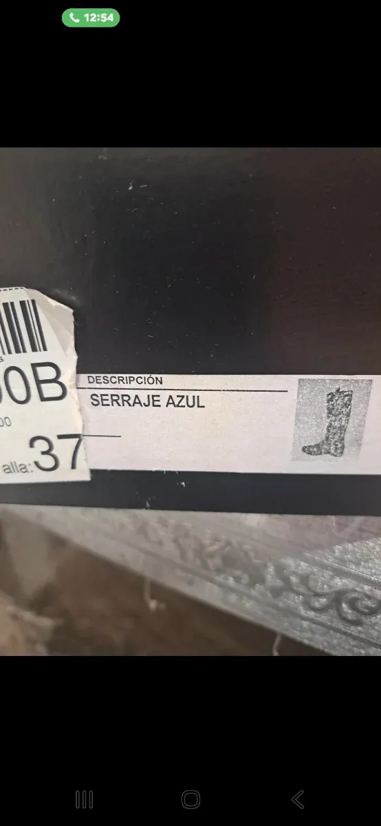 Botas Piel altas azules talla 37