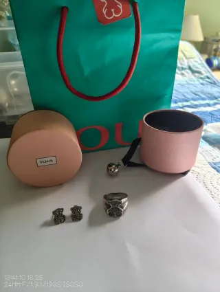 Anillo y Pendientes Tous Plata