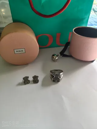 Anillo y Pendientes Tous Plata