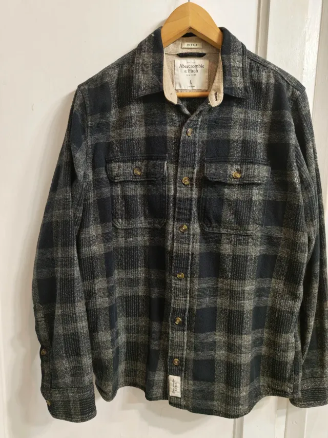 Sobrecamisa Abercrombie & Fitch cuadros L