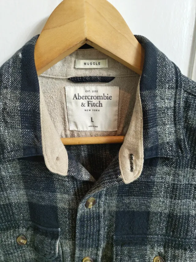 Sobrecamisa Abercrombie & Fitch cuadros L
