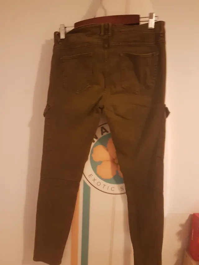 Vaqueros Zara Multibolsillos Cargo Talla M