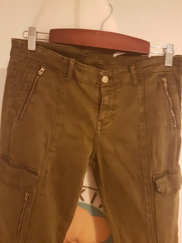 Vaqueros Zara Multibolsillos Cargo Talla M