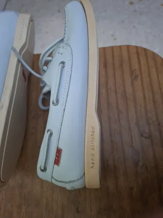 Nauticos Slam blancos, unisex, piel, suela cosida