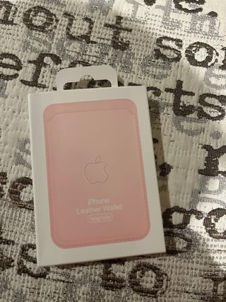 Cartera iPhone Cuero Rosa MagSafe