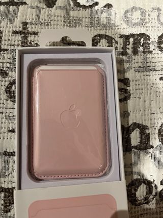 Cartera iPhone Cuero Rosa MagSafe
